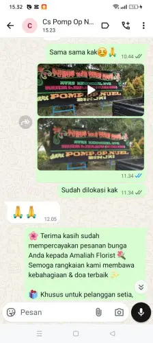 Testimonial Papan Bunga cipanjalu